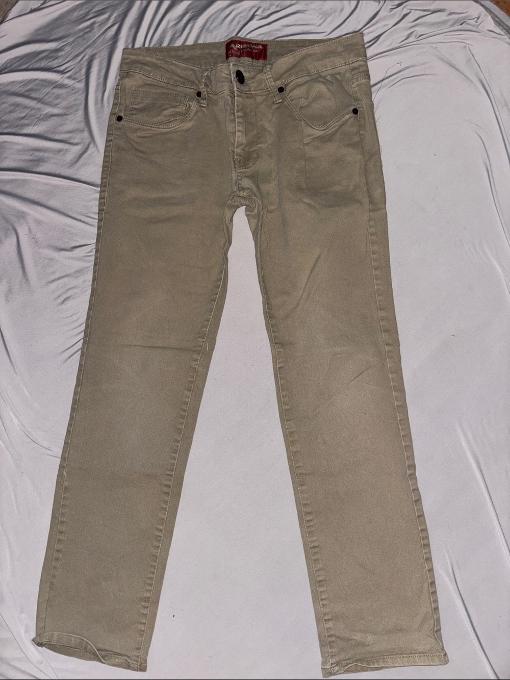 ARIZONA Slim Straight Khaki Pants